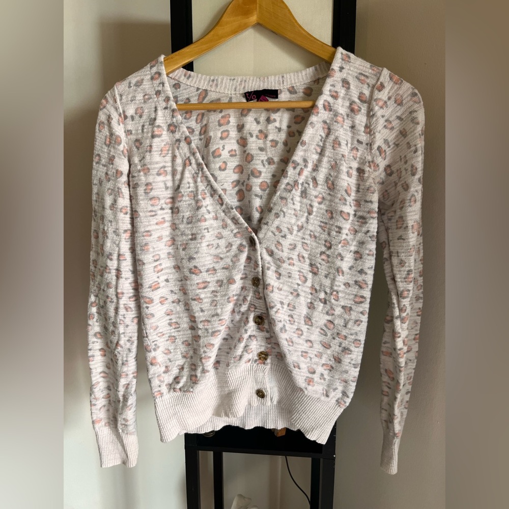 T/O Cheetah Print Cardigan